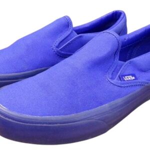 Vans Blue Monochrome women Slip-On Sneakers Size 10 1/2 Medium Width